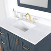 Isla Single Bathroom Vanity Set, Classic Blue, 42", With Mirror
