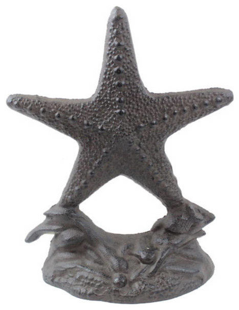 Cast Iron Starfish Door Stopper 11"