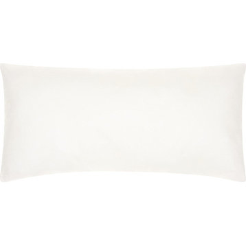 Mina Victory Polyester White Pillow Insert, 16"x32"