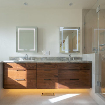 Warm Contemporary Bathroom