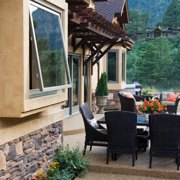 Cascade Exterior & Interior Double French-wood Gliding Paito Doors, Bay Windows