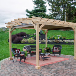 Pergola with Canopy Extended - Pergolas