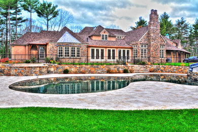 Inspiration for a timeless exterior home remodel in Boston