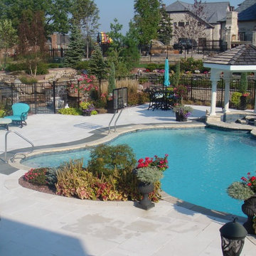 Mediterranean Marble Pool Deck