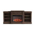 Lenore Fireplace Mantel with 23" Electric Fireplace, Brown