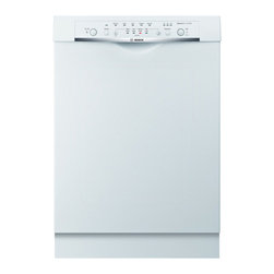 Bosch Ascenta Series 24" Recessed Handle Dishwasher, White | SHE3AR52UC - Dishwashers
