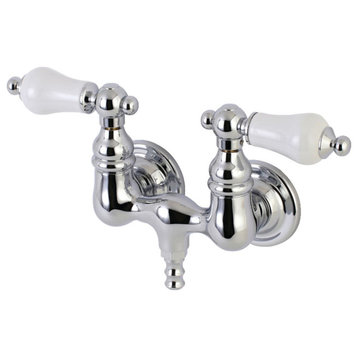 Kingston Brass AE36T Vintage Wall Mounted Clawfoot Tub Filler - Polished Chrome