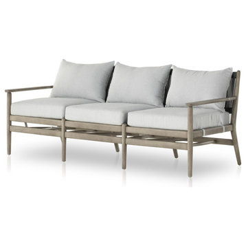 Rosen Outdoor Sofa-73"-Grey Eucalyptus