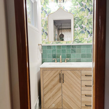 Overland Park Colorful Master Bathroom