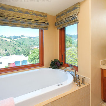 New Wood Windows in Incredible Bathroom - Renewal by Andersen San Francisco Bay
