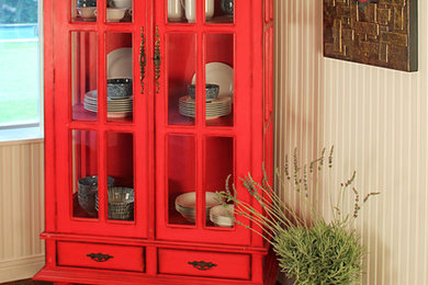 Red display cabinet - CA057B-pl