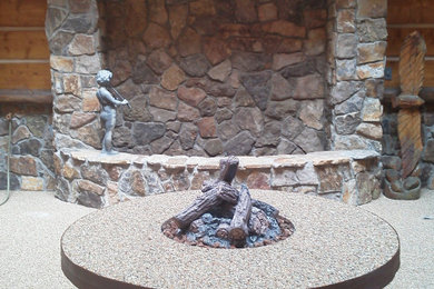 Inspiration for an eclectic patio remodel in Other