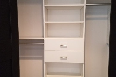 Inspiration for a modern closet remodel in New York
