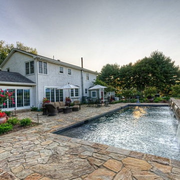 Custom Pool with Waterfall