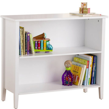 Jacob 2-Shelf White Bookcase
