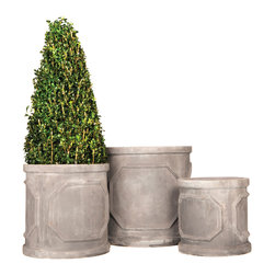 Fibrestone Chelsea Cylinder - Outdoor Plant Pots & Planters