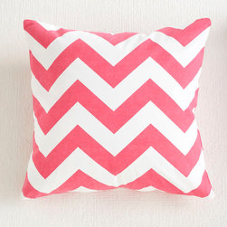 Chevron Pillow Cover - Pink - Decorative Pillows