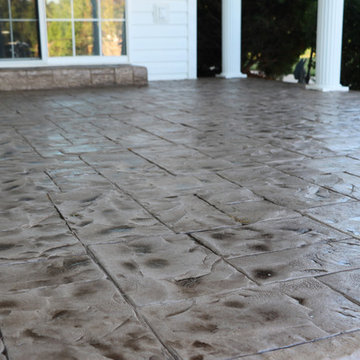 Stamped Concrete Driveway - Overlay