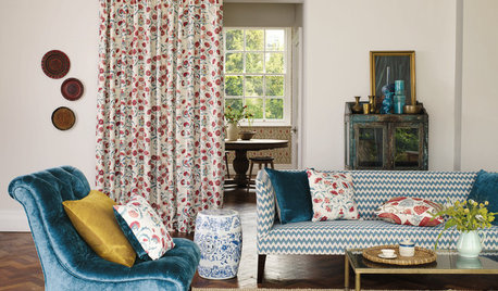 Cortinas estampadas: Materiales y dibujos para la primavera