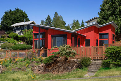 Example of a trendy exterior home design in Seattle