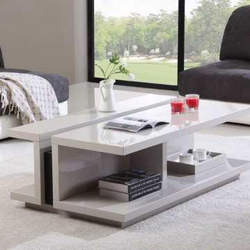 DJ Coffee Table | High-Gloss Cream - $899.09