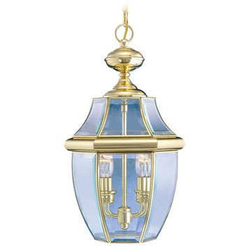 Monterey Outdoor Chain-Hang Light, Polished Brass