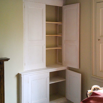 Shelves - Georgian Style Alcove Cupboards in painted Pine.