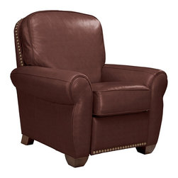 Emerson Low Profile Recliner by La-Z-Boy shown in Walnut - Products