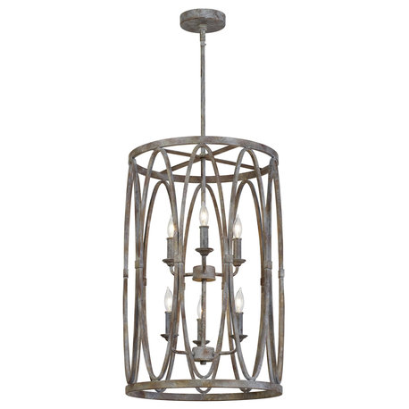 Feiss Patrice 6-Light Multi-Tier Chandelier F3223/6DA, Deep Abyss