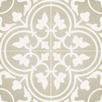 Reverie Porcelain 8" x 8" Patterned Floor Tiles - Decor 11 - Single Sample Piece