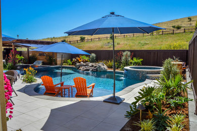 Hawaii Retreat in this limited space backyard in Danville, Ca