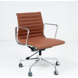 Eames: eAlum Thin Pad Office Chair - Mid Back Reproduction - Office Chairs