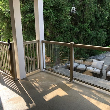 Aluminum and Glass Porch Railings - 130