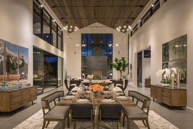 Example of a trendy dining room design in San Francisco