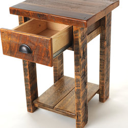 Barnwood 1 drawer nightstand - Nightstands And Bedside Tables
