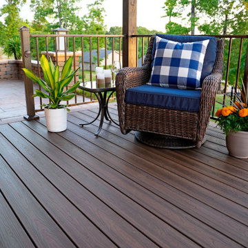Ridge Premium Color Combination Deck with S110 Steel Railing