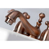 Kingston Brass KS395ALAC Widespread Bathroom Faucet, Antique Copper