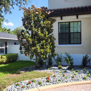 New Rock and Flower Beds