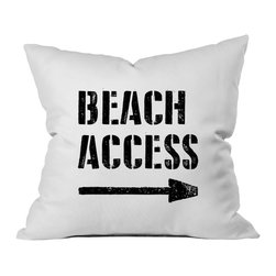 Oh, Susannah Beach Access Throw Pillow Cover - Products