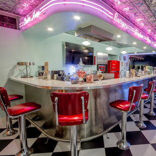 This is an example of a home cinema in Detroit.