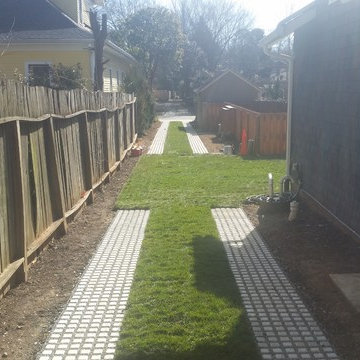 Drivable Grass Permeable Pavers Before & After