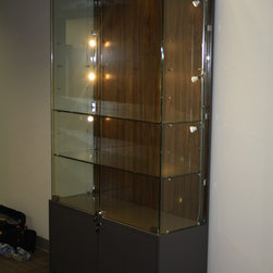 Glass display case - Display And Wall Shelves 