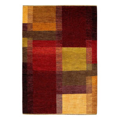 Chobi Matisse Red/Multi Contemporary Rug - Rugs