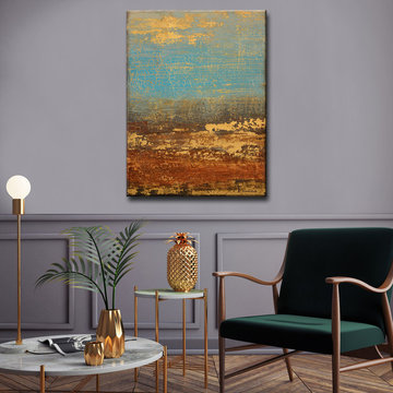 Ready2HangArt Purple Living Room
