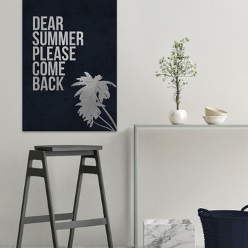 "Dear Summer Please Come Back" Painting Print on Wrapped Canvas