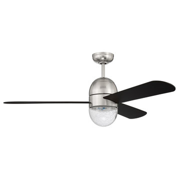 Craftmade 52" Pill fan, Brushed Polished Nickel