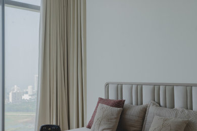 Inspiration for a contemporary bedroom remodel in Other