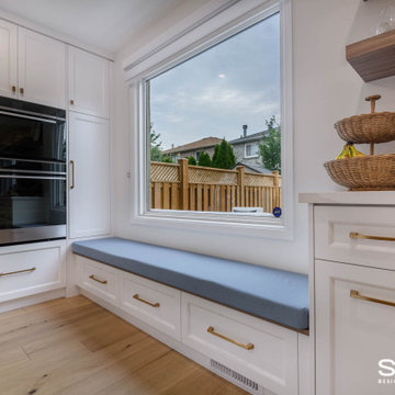 Main Floor Kitchen, Dining, and Powder Room Remodel in Thornhill