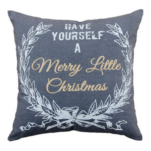 Pomeroy Merry Lil Christmas 24 X 24 Pillow Cover 905773 Traditional Decorative Pillows By Gwg Outlet