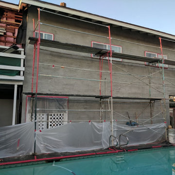 House Re stucco, Siding & Stacked Stone | In Process